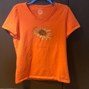 “Life is Good” orange T-shirt